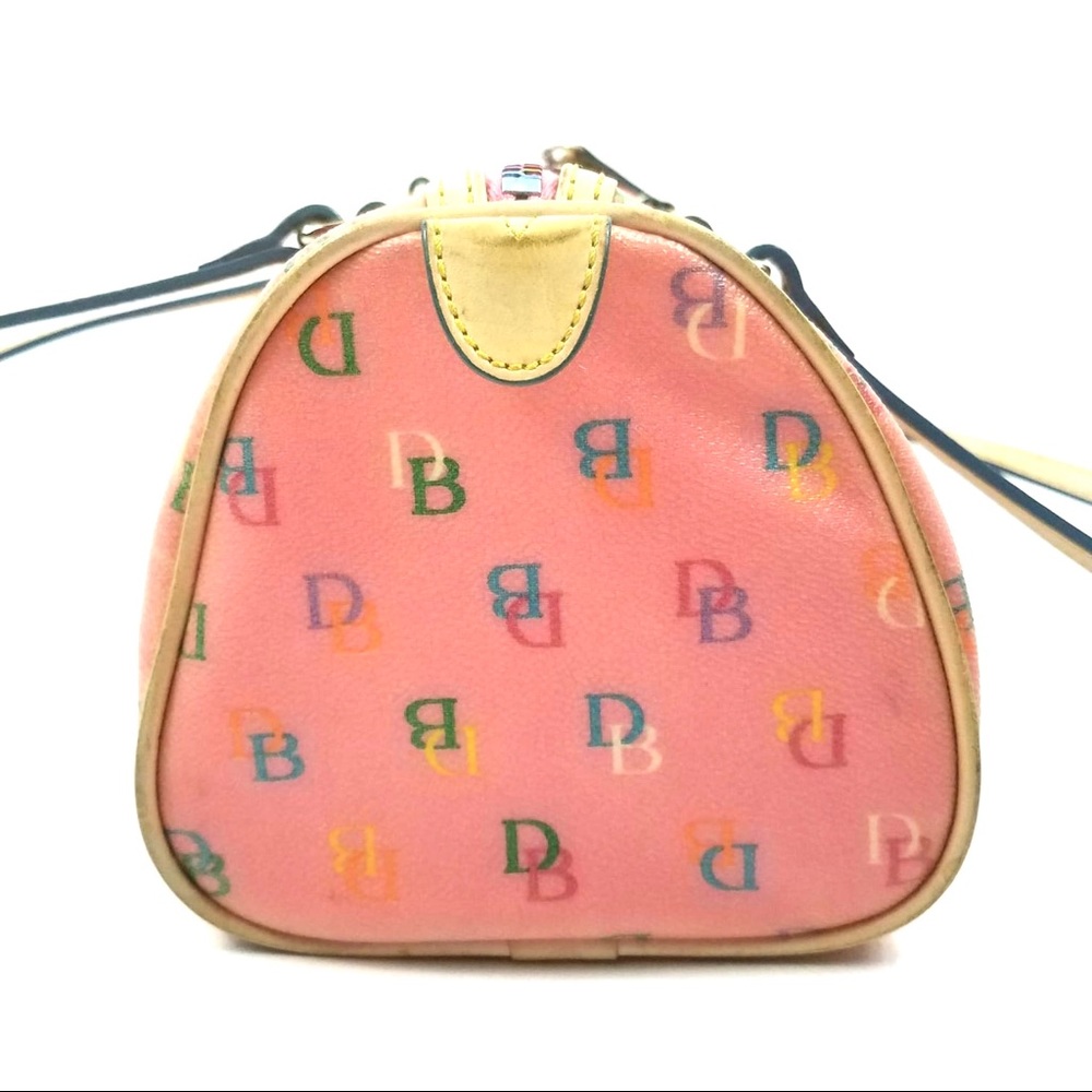 DOONEY & BOURKE Pink Monogram Barrel Handbag Purse - Picture 4 of 8